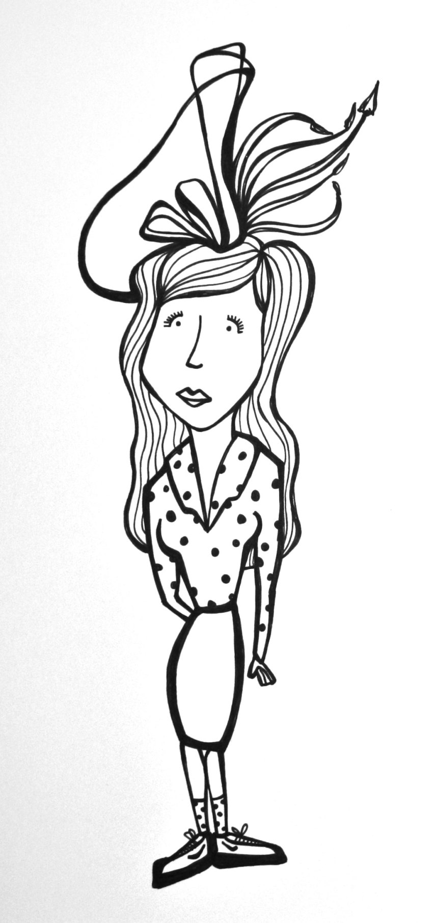 girl in a fascinator