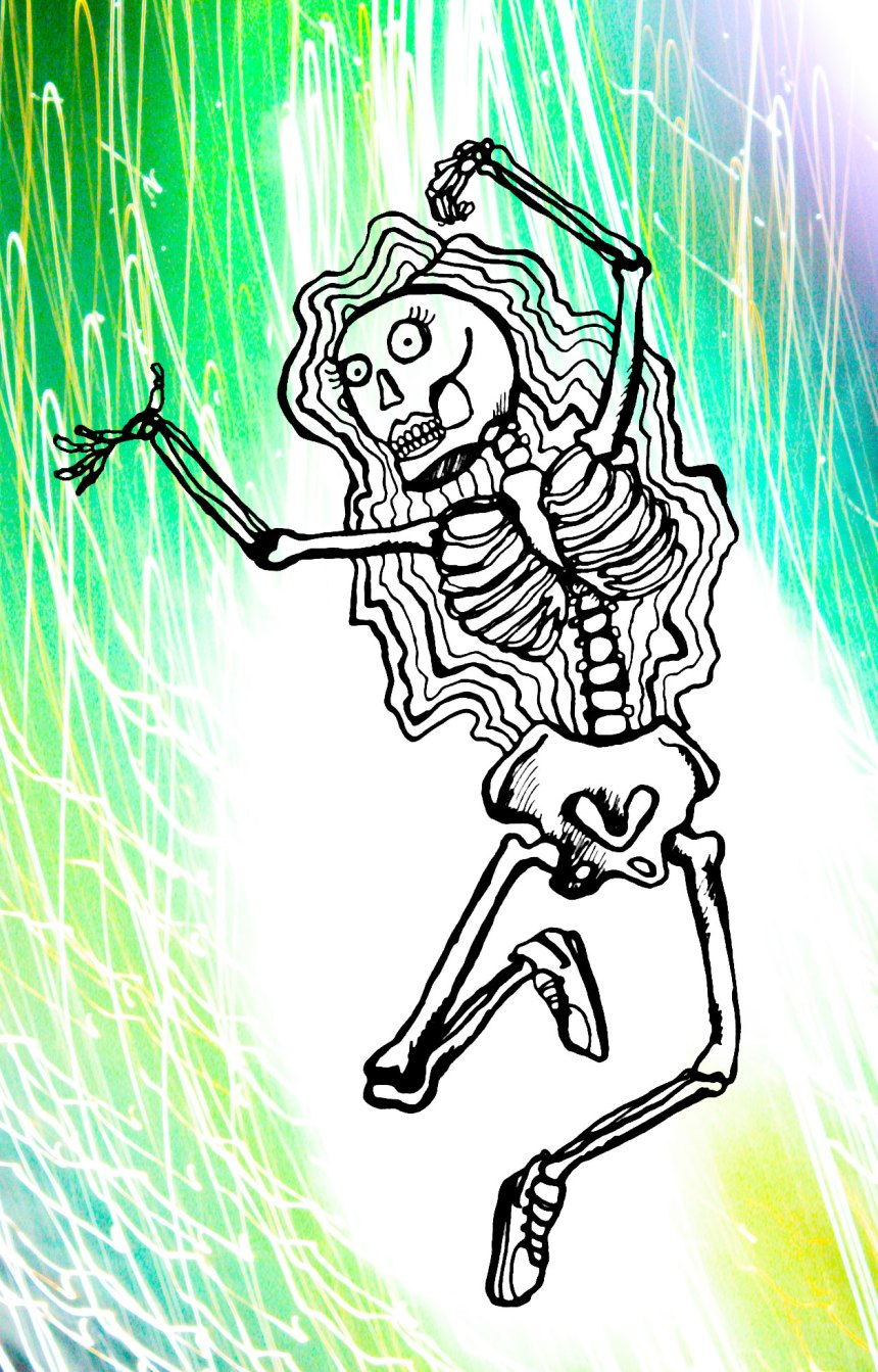 nothing but skin, bones, and happy NIke light burst