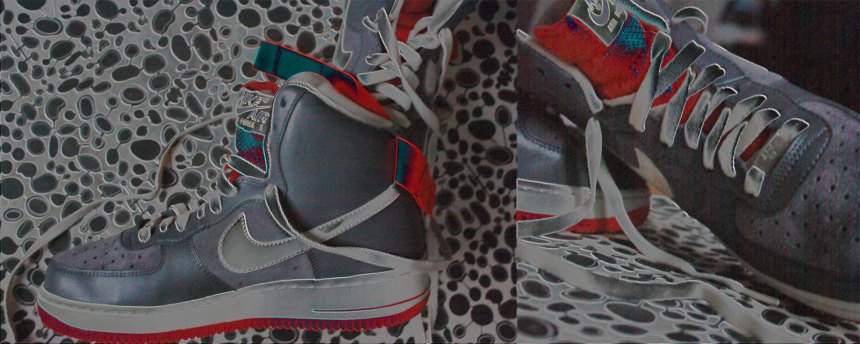 amoeba - Air Force One AFI Nike grey and orange