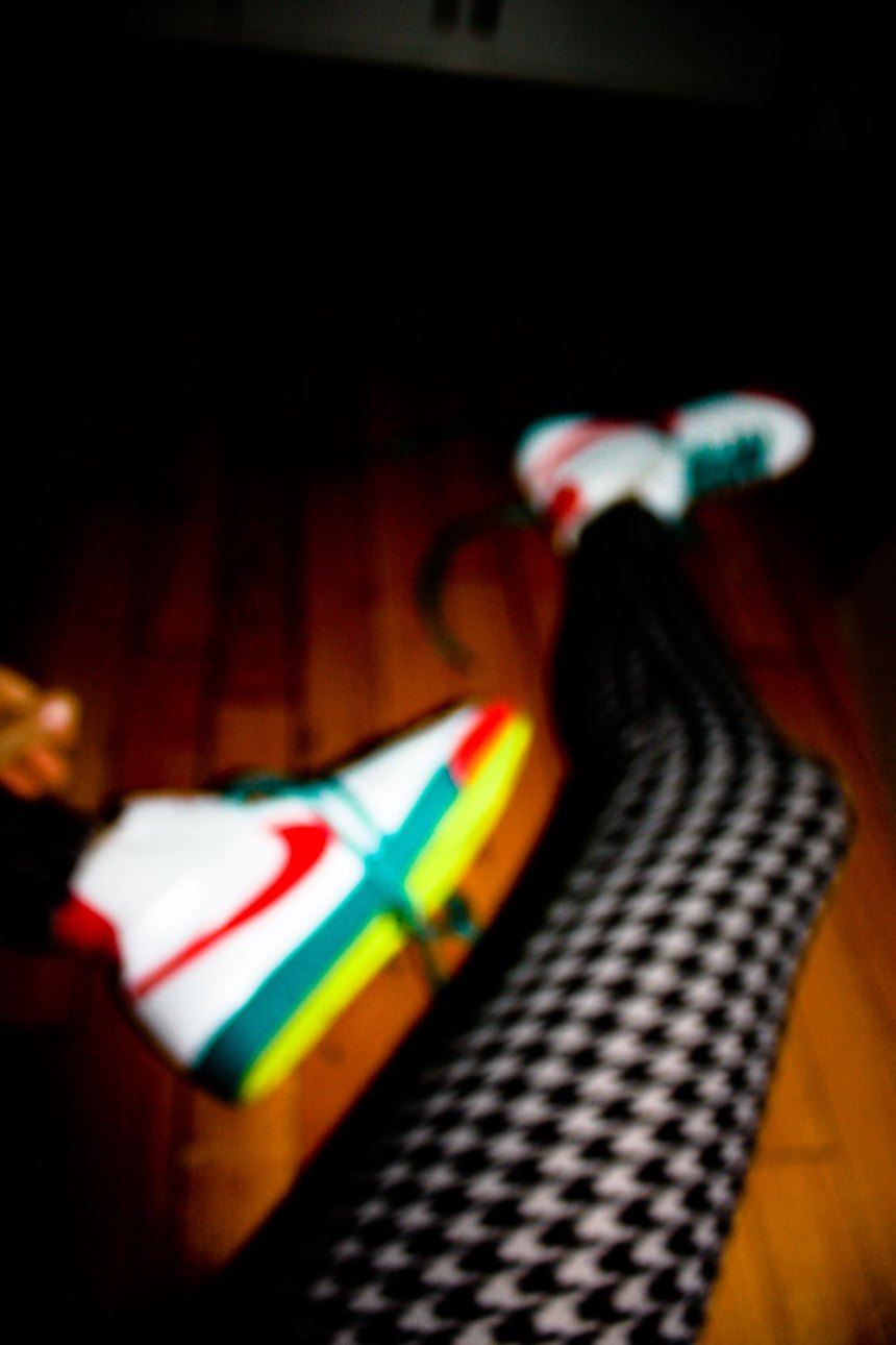 houndstooth and Nikes