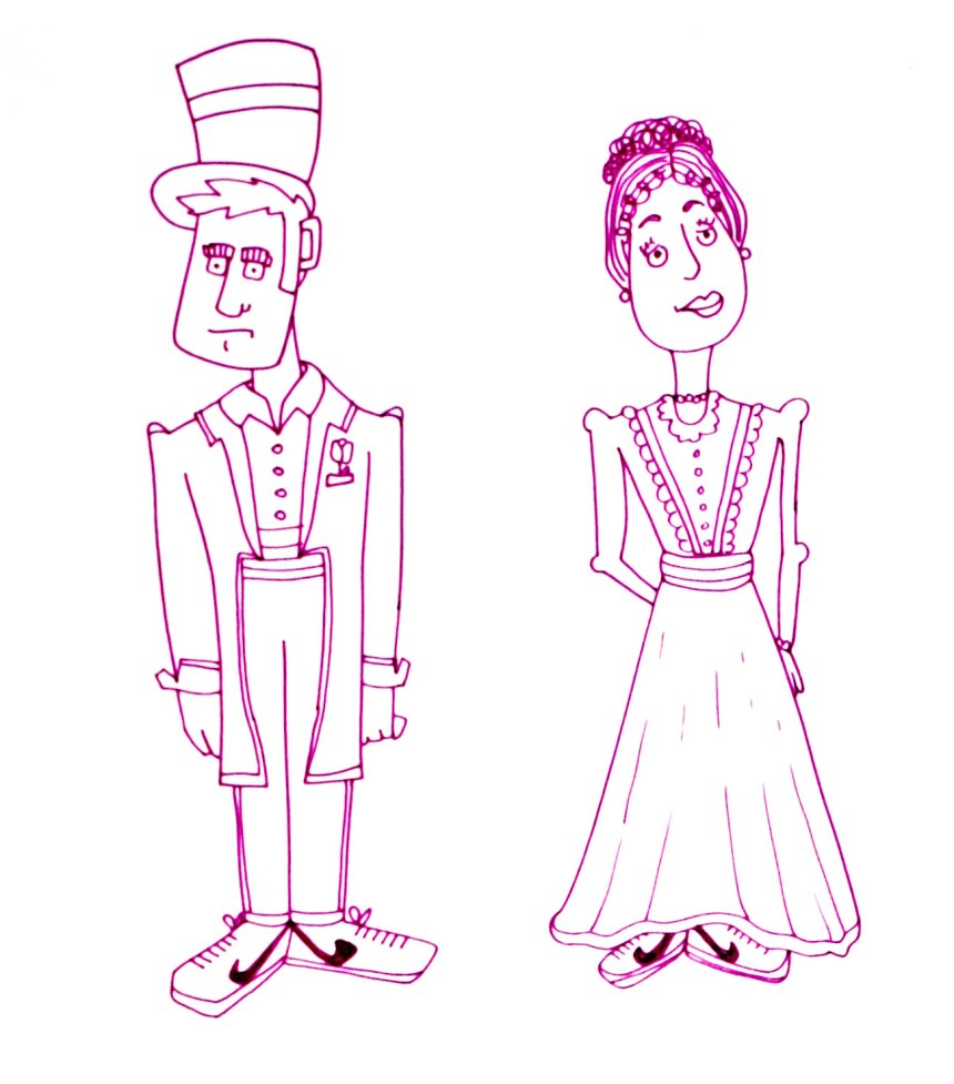 book characters wearing Nikes