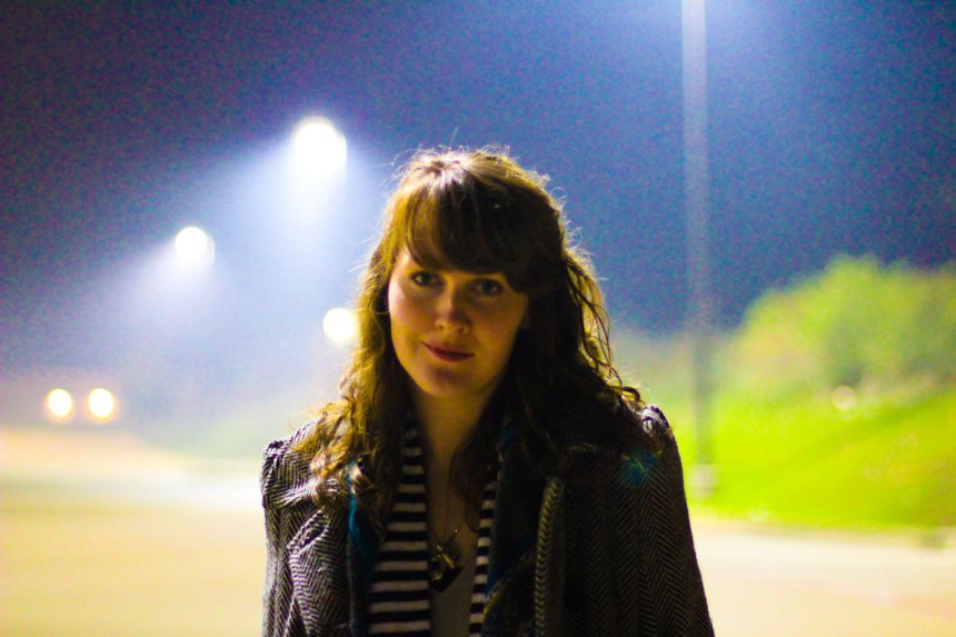 Nikes at Night blur and light