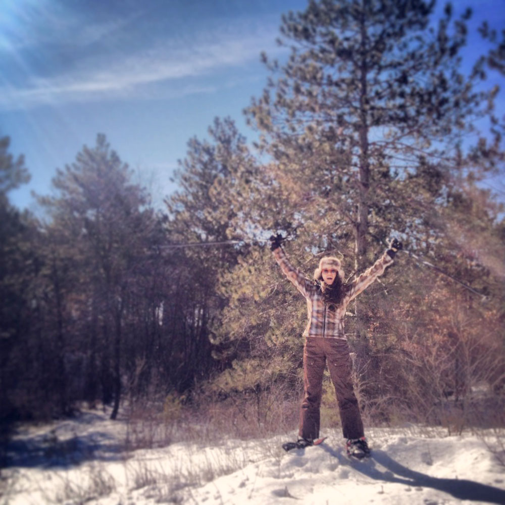 snowy weekend in WIsconsin with Nike