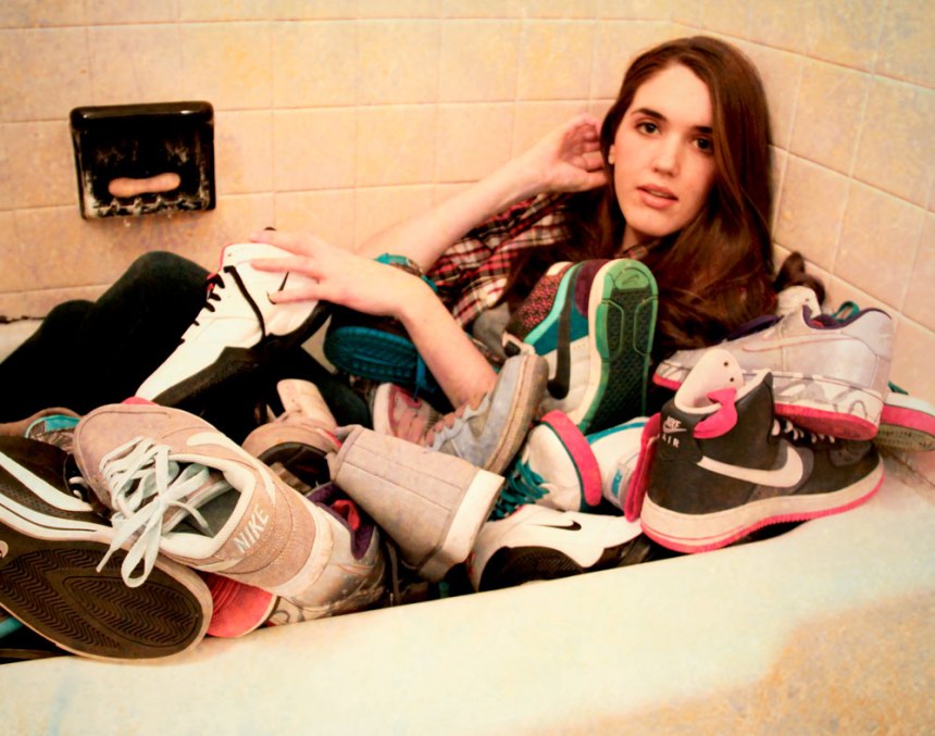 bathing in NIkes