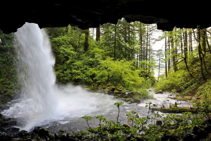 Portland-- chasing waterfalls in Nike 