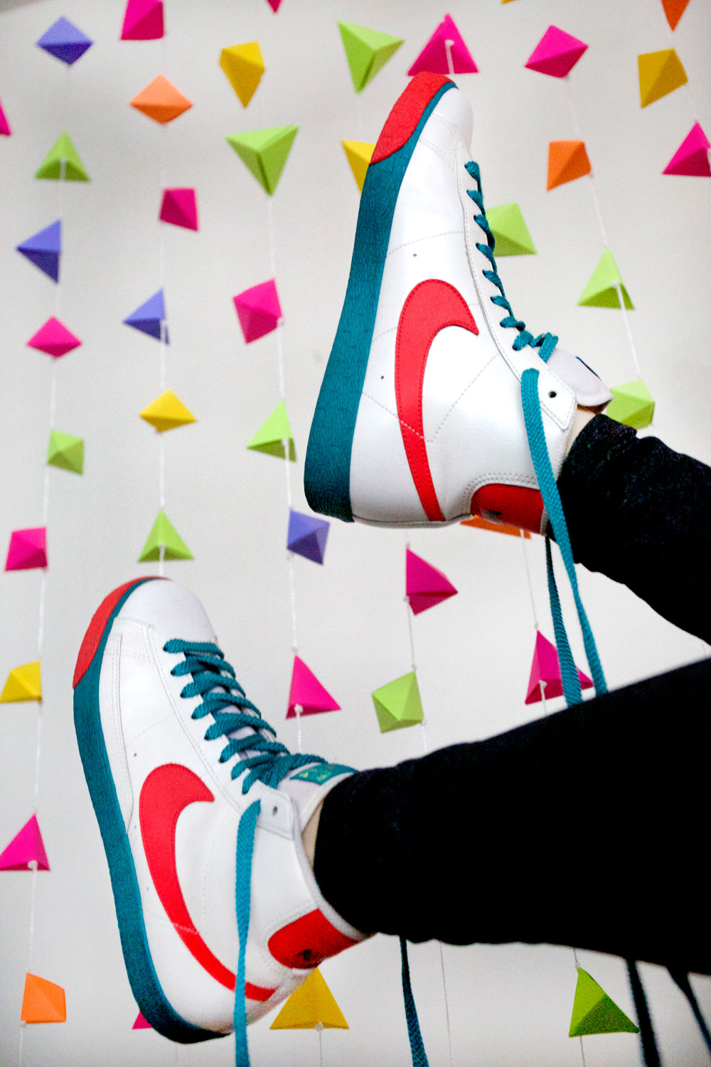 Custom Neon Origami Hanging / Mondo Village of Greatness / for the love of nike