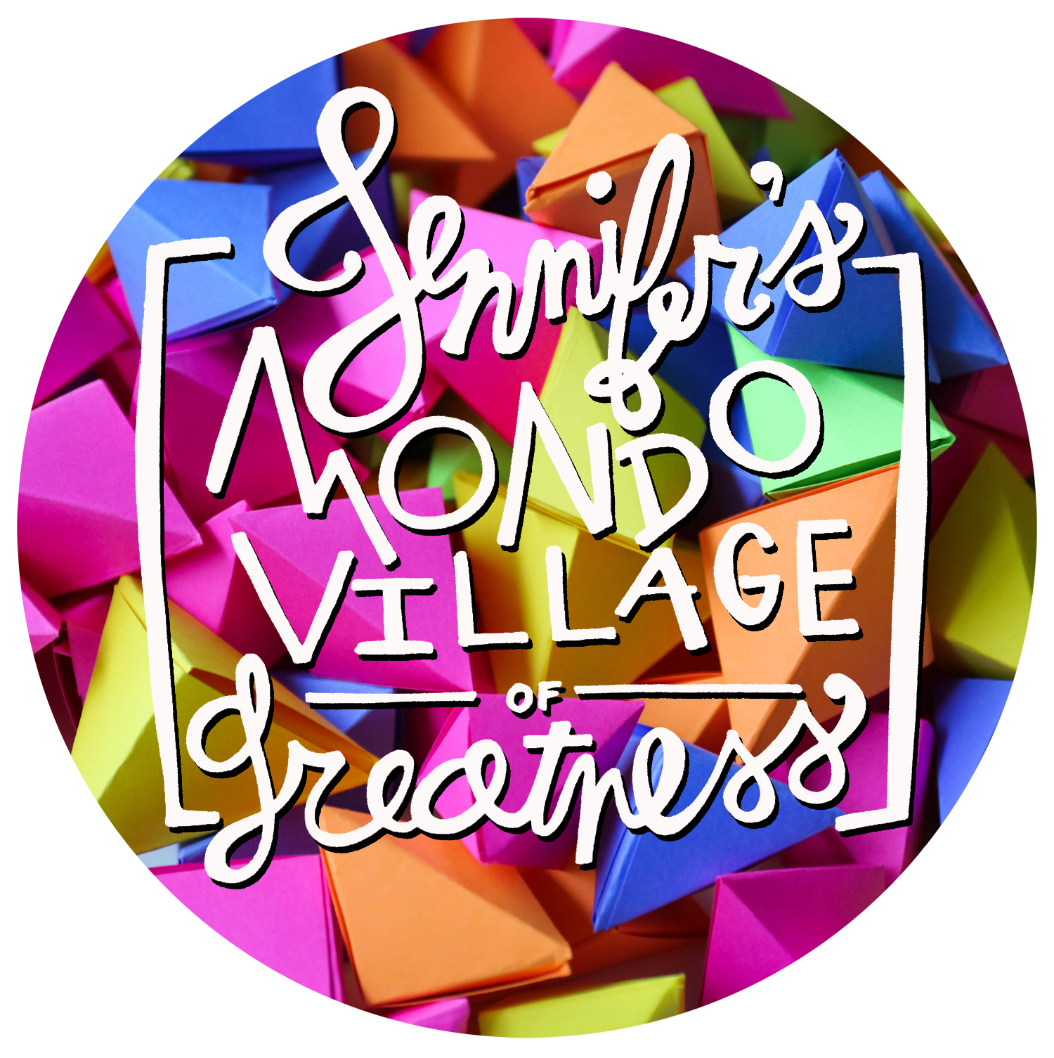 Custom Neon Origami Hanging / Mondo Village of Greatness / for the love of nike