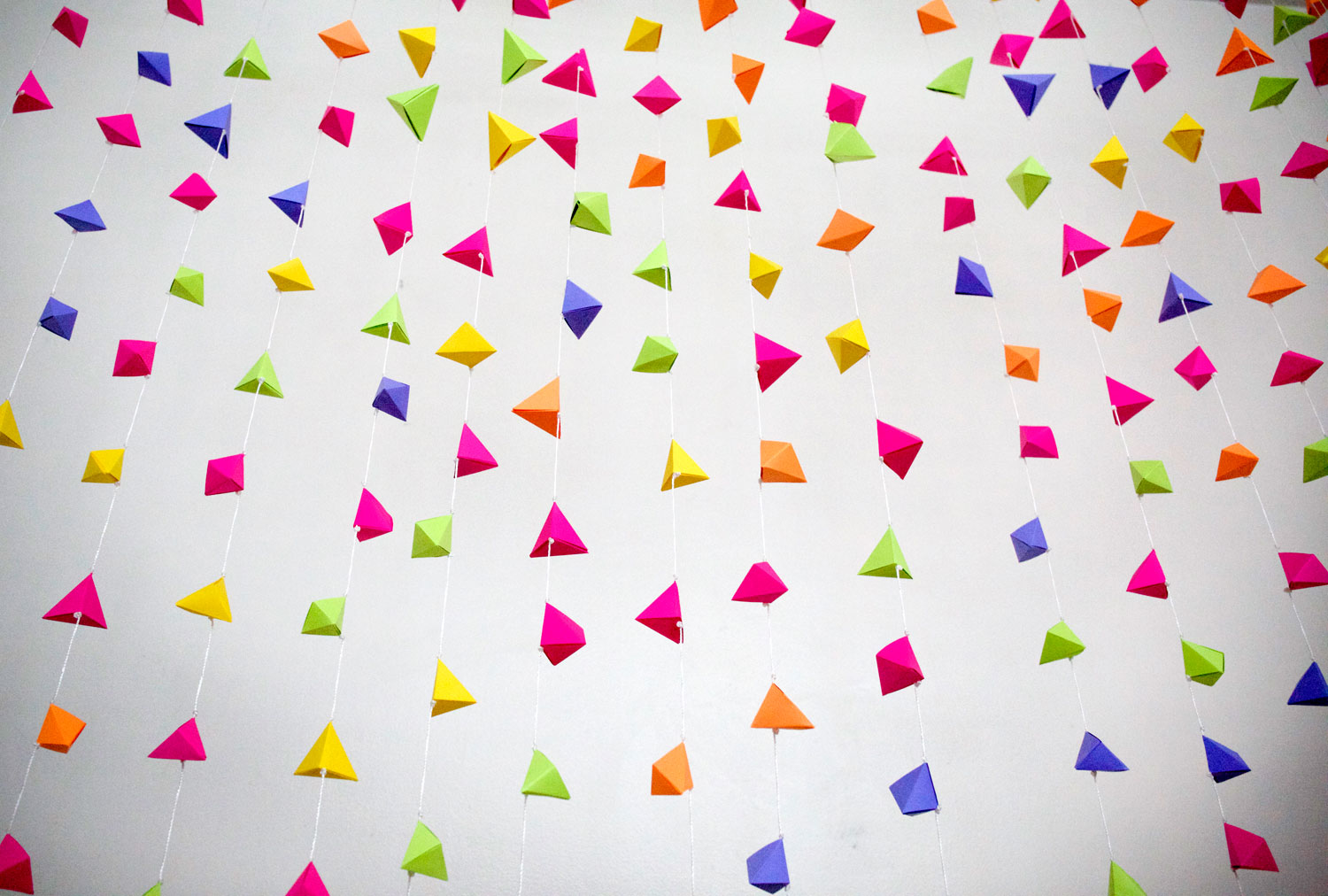 Custom Neon Origami Hanging / Mondo Village of Greatness / for the love of nike