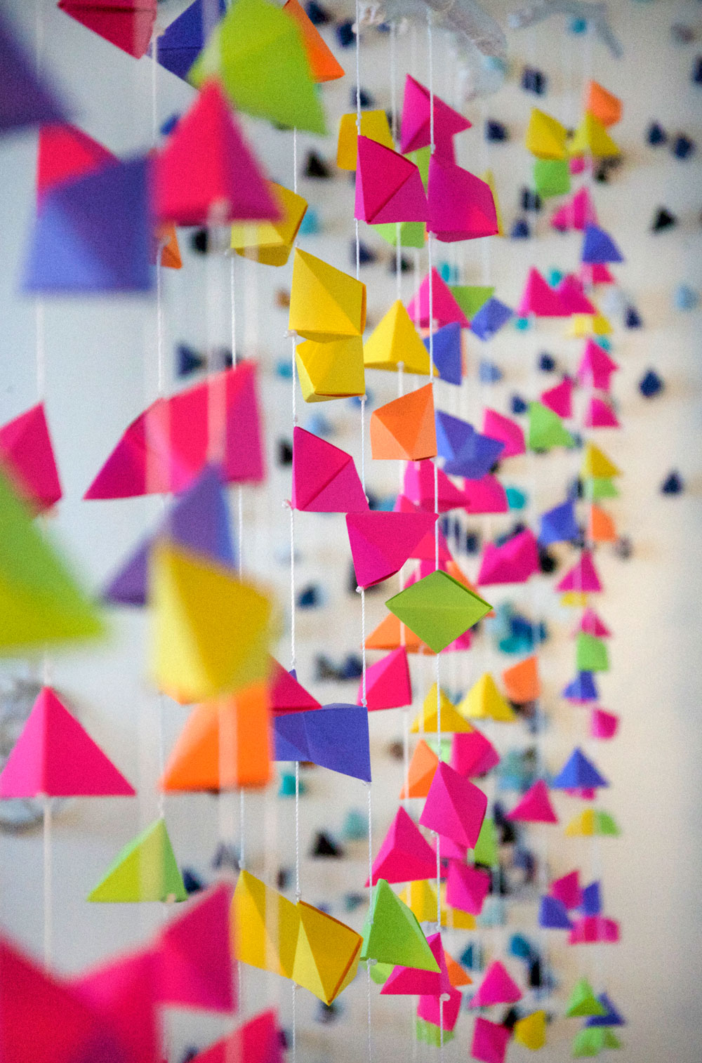 Custom Neon Origami Hanging / Mondo Village of Greatness / for the love of nike