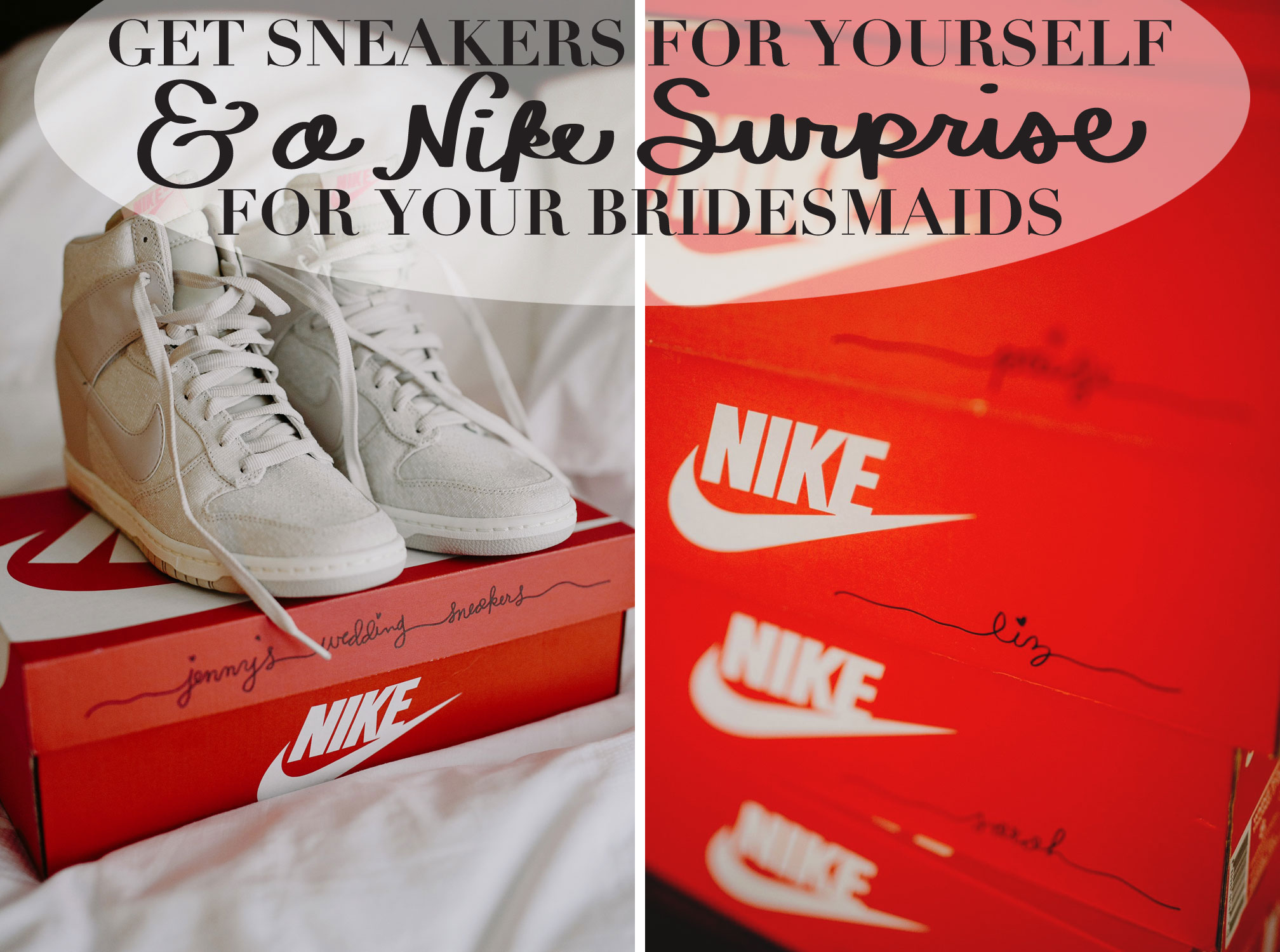 The Sneakerhead's Guide to a DIY Wedding / for the love of nike