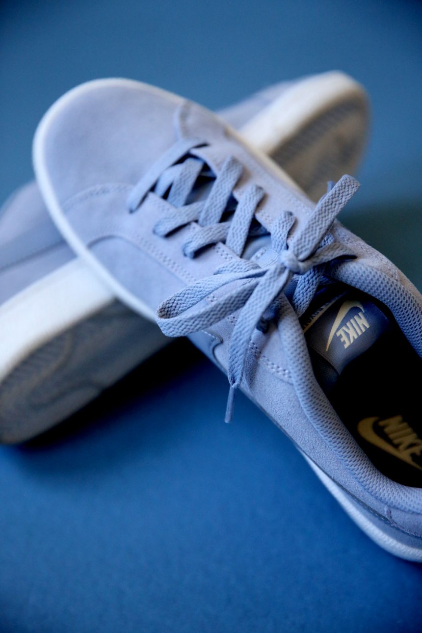 sneakers or so blue and suede / for the love of nike