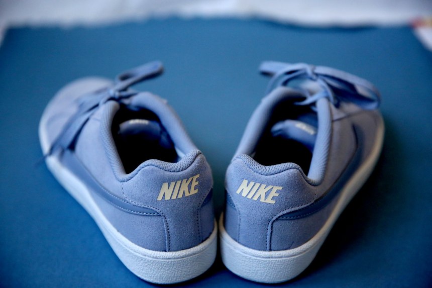 sneakers or so blue and suede / for the love of nike